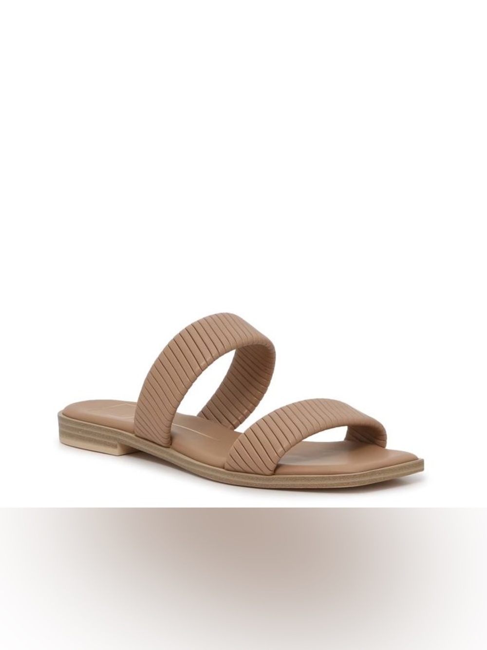 NWT NIB NEW Dolce Vita Ilize Double Slide Sandals in Cafe Stella (Tan)